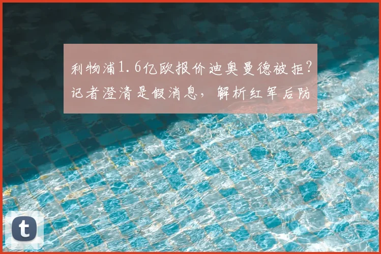 利物浦1.6亿欧报价迪奥曼德被拒?记者澄清是假消息,解析红军后防引援真实目标与进展